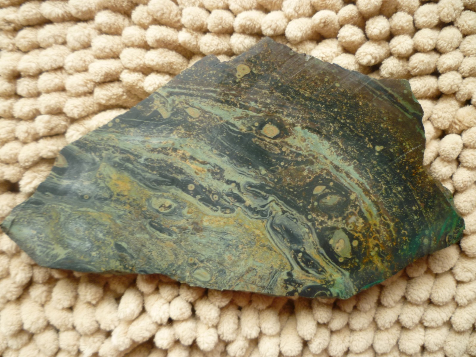 Kabamba Jasper Stromatolites Unpolished Slab Beautiful Specimen (9.6 oz)