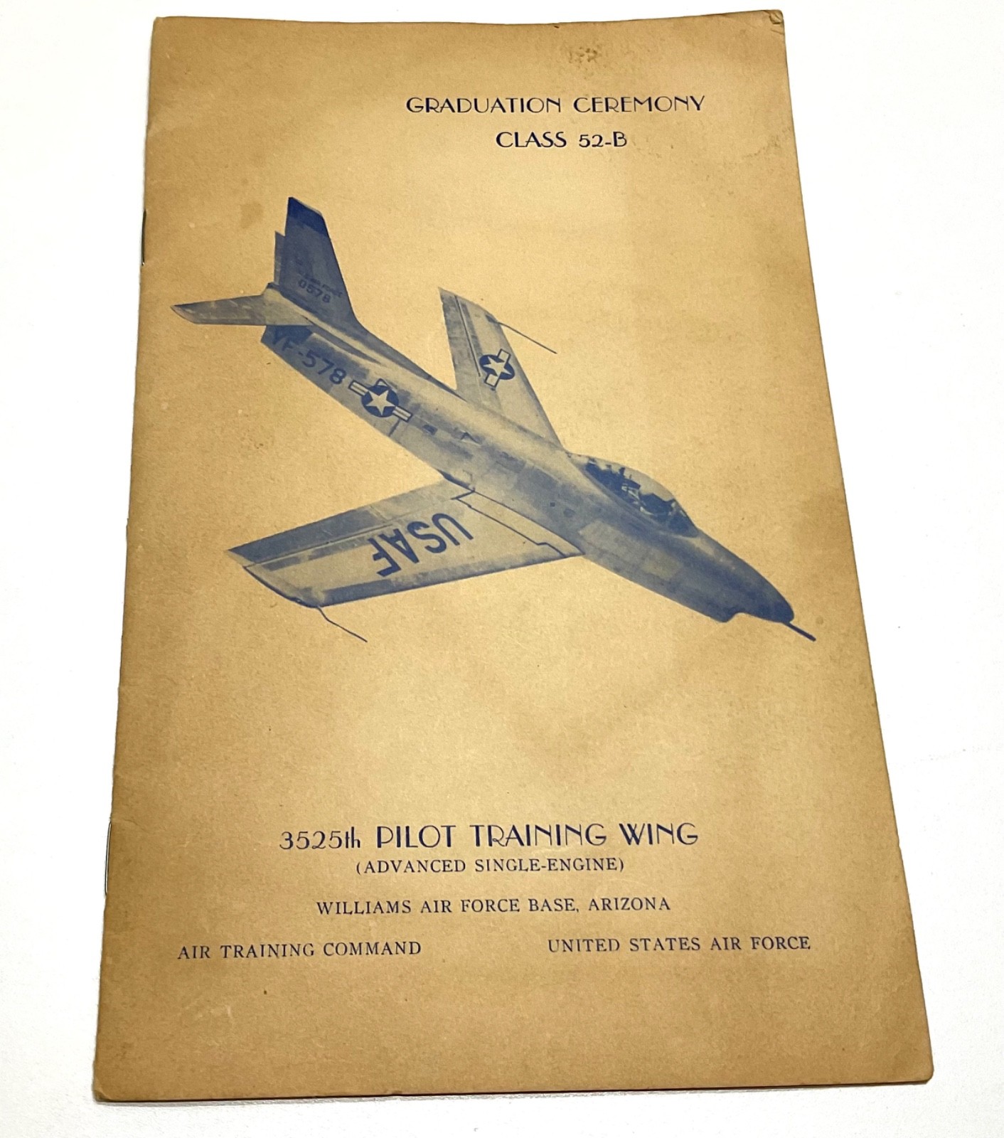 1952 USAF Pilot Graduation Class 52-B Williams AFB Acrojets Korean War Aviation