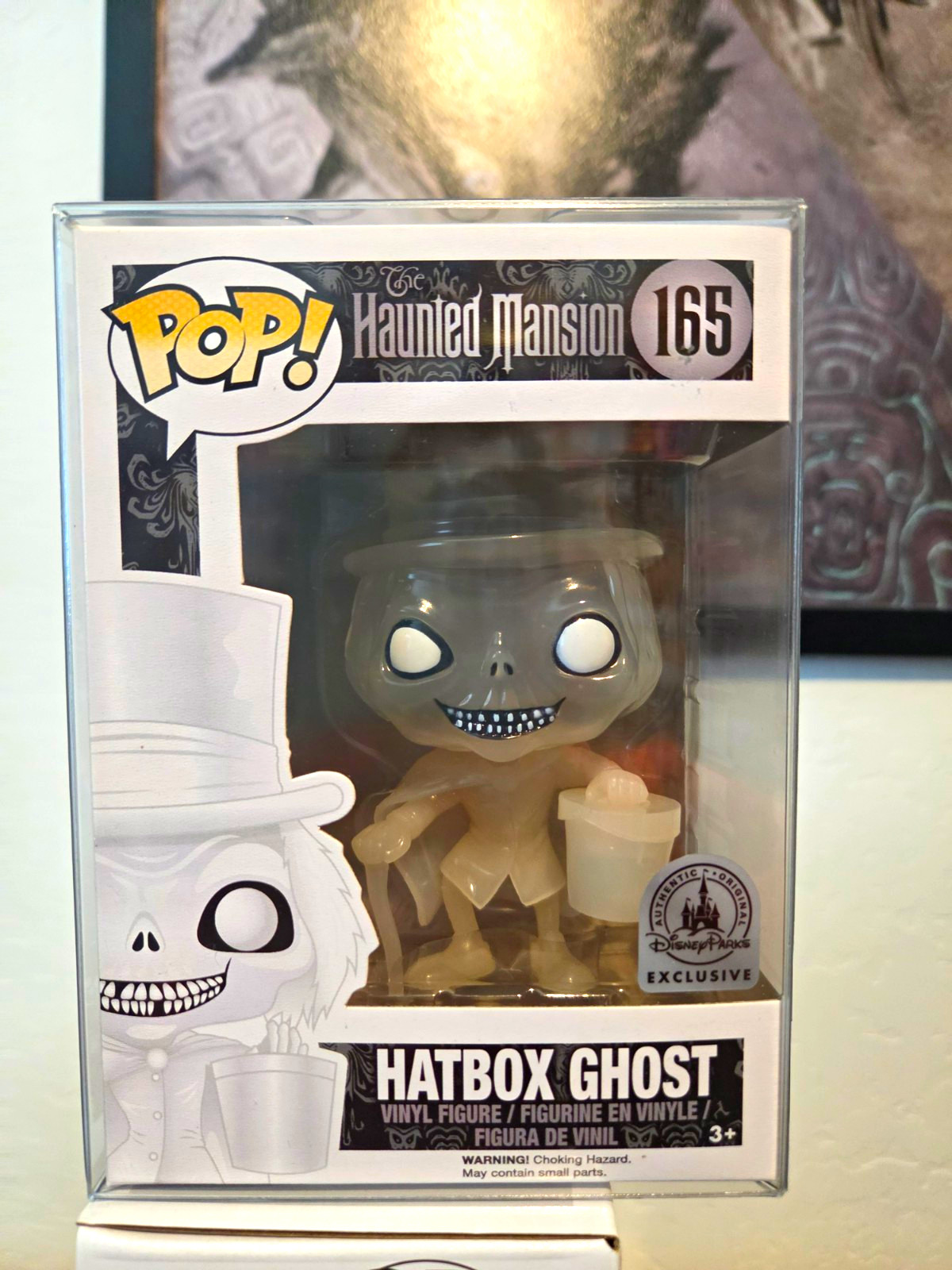 Funko Pop Vinyl Haunted Mansion Hatbox Ghost #165 Disney Parks Exclusive Funko Pop Vinyl Haunted Mansion Hatbox Ghost #165 Disney Parks Exclusive