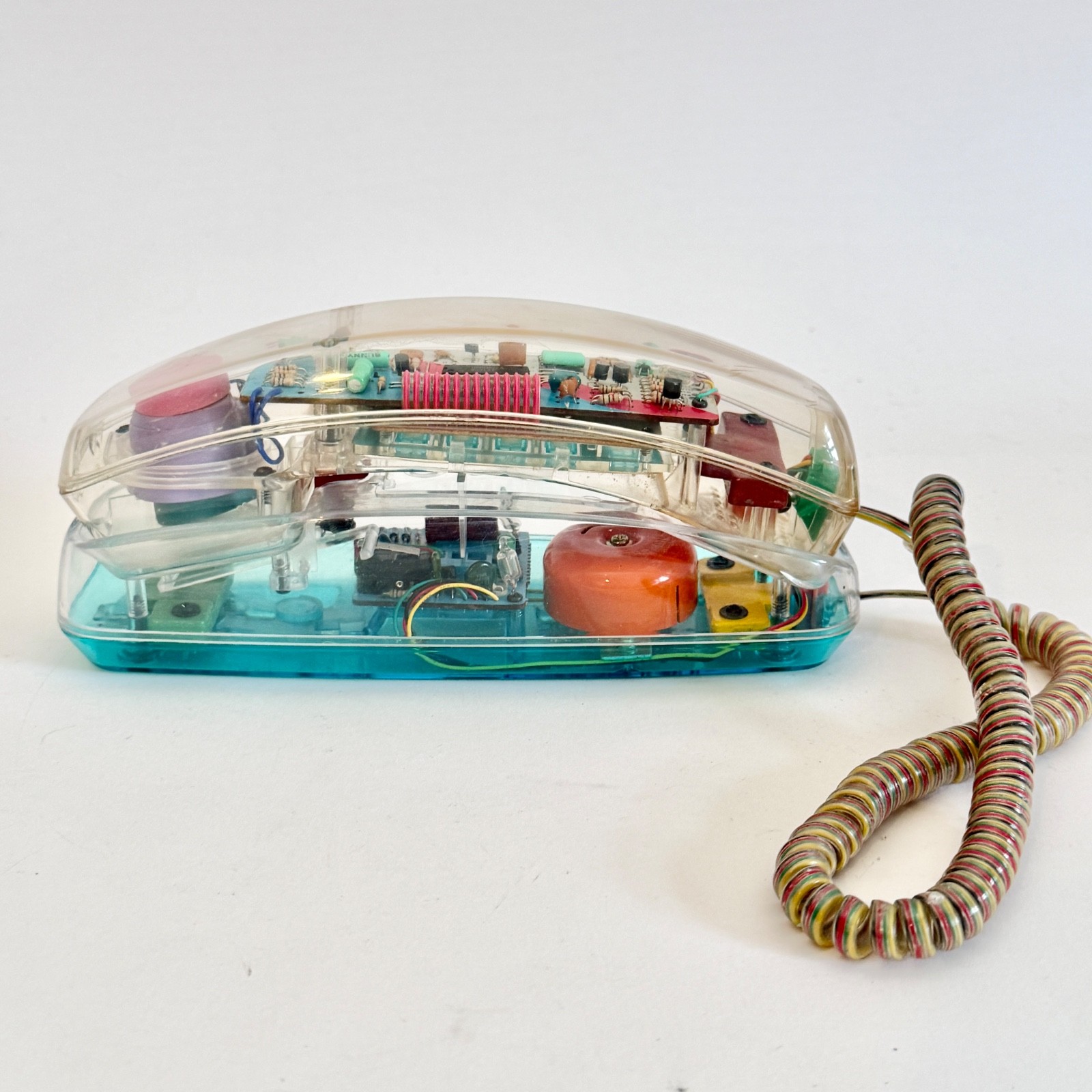 Vintage Unisonic 6900 Clear Transparent Phone 1980s Parts Repair Display