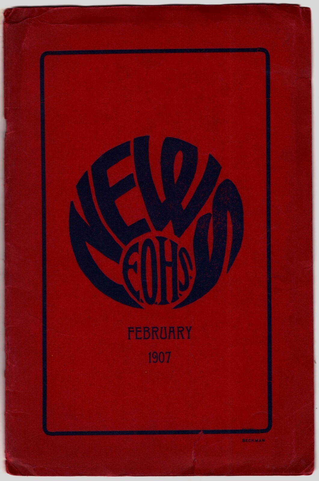 E-O-H-S News, February 1907, by the East Orange High School, Vol VIII No. 5