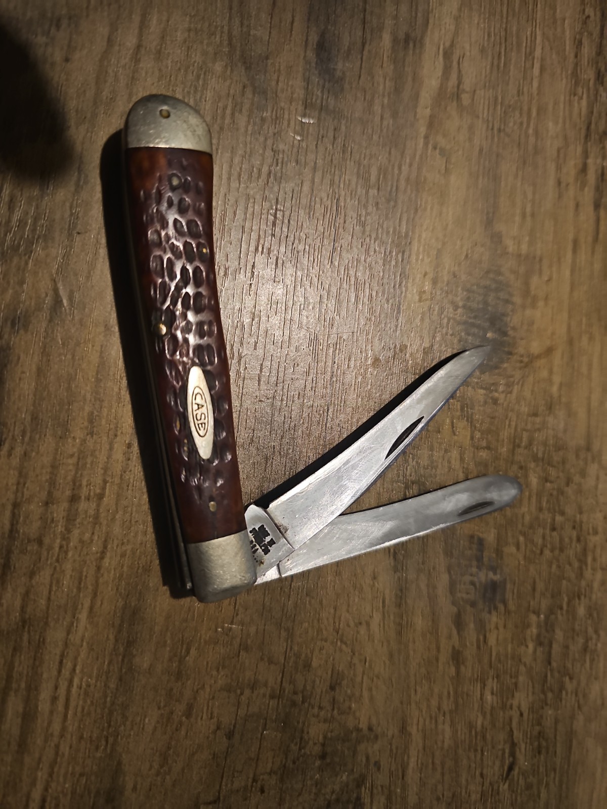 Case 1965-1969 Red Bone Trapper Knife 6254 SSP Great Condition Case 1965-1969 Red Bone Trapper Knife 6254 SSP Great Condition