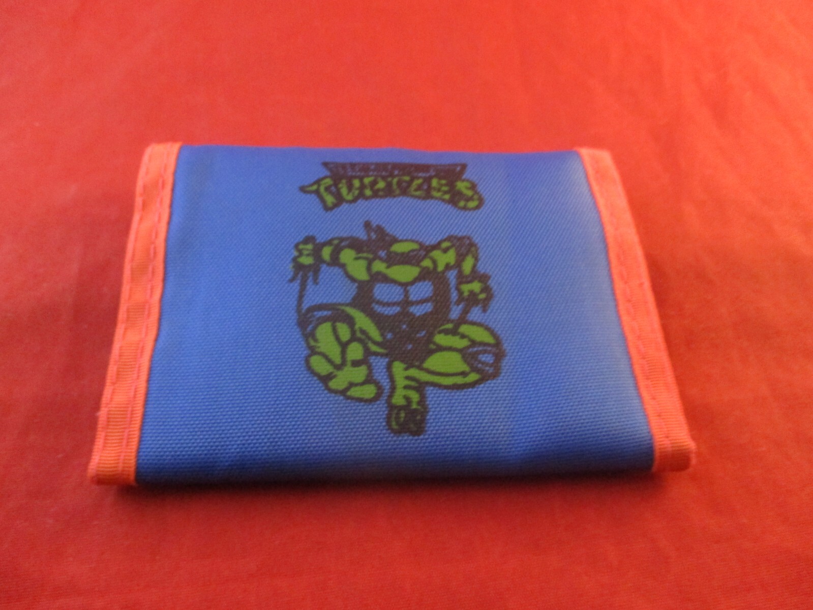 Teenage Mutant Ninja Turtles TMNT Raphael Blue Wallet Retro RARE