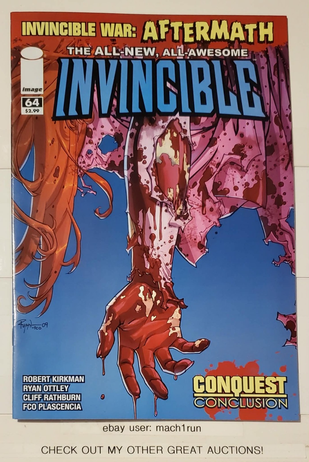 INVINCIBLE #64 VF+ IMAGE 4th CONQUEST ROBERT KIRKMAN *LOW PRINT RUN (15,525) INVINCIBLE #64 VF+ IMAGE 4th CONQUEST ROBERT KIRKMAN *LOW PRINT RUN (15,525)