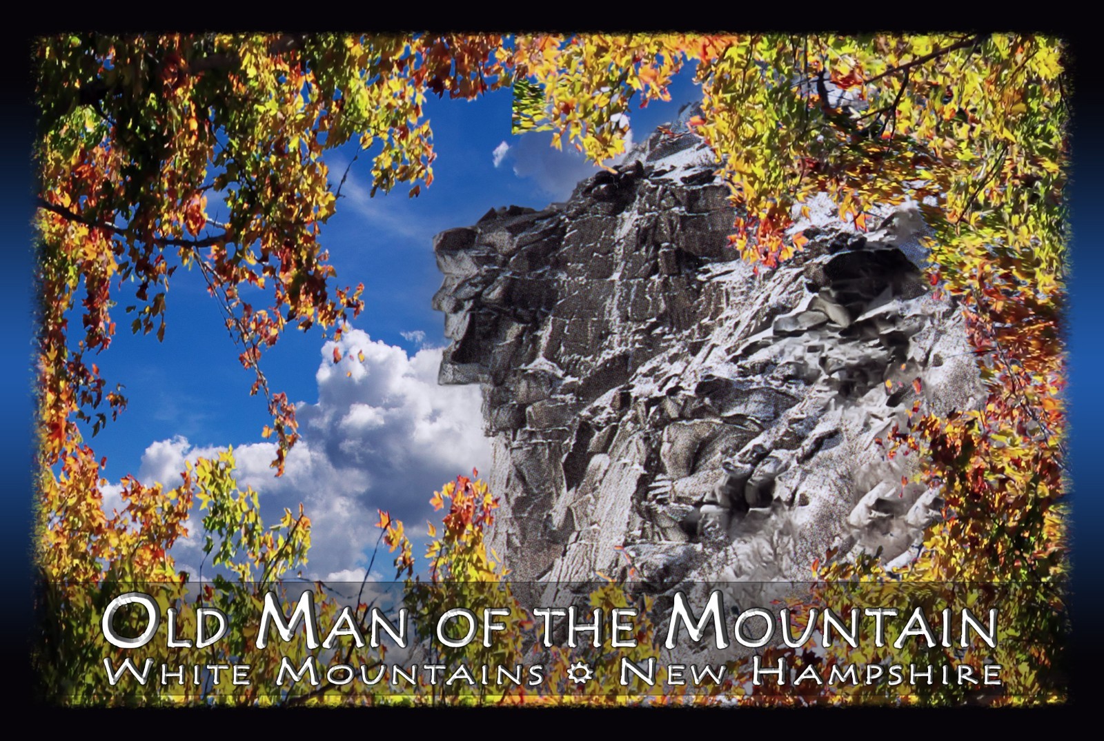 OLD MAN OF THE MOUNTAIN New Hampshire POSTCARD Franconia Notch NEW