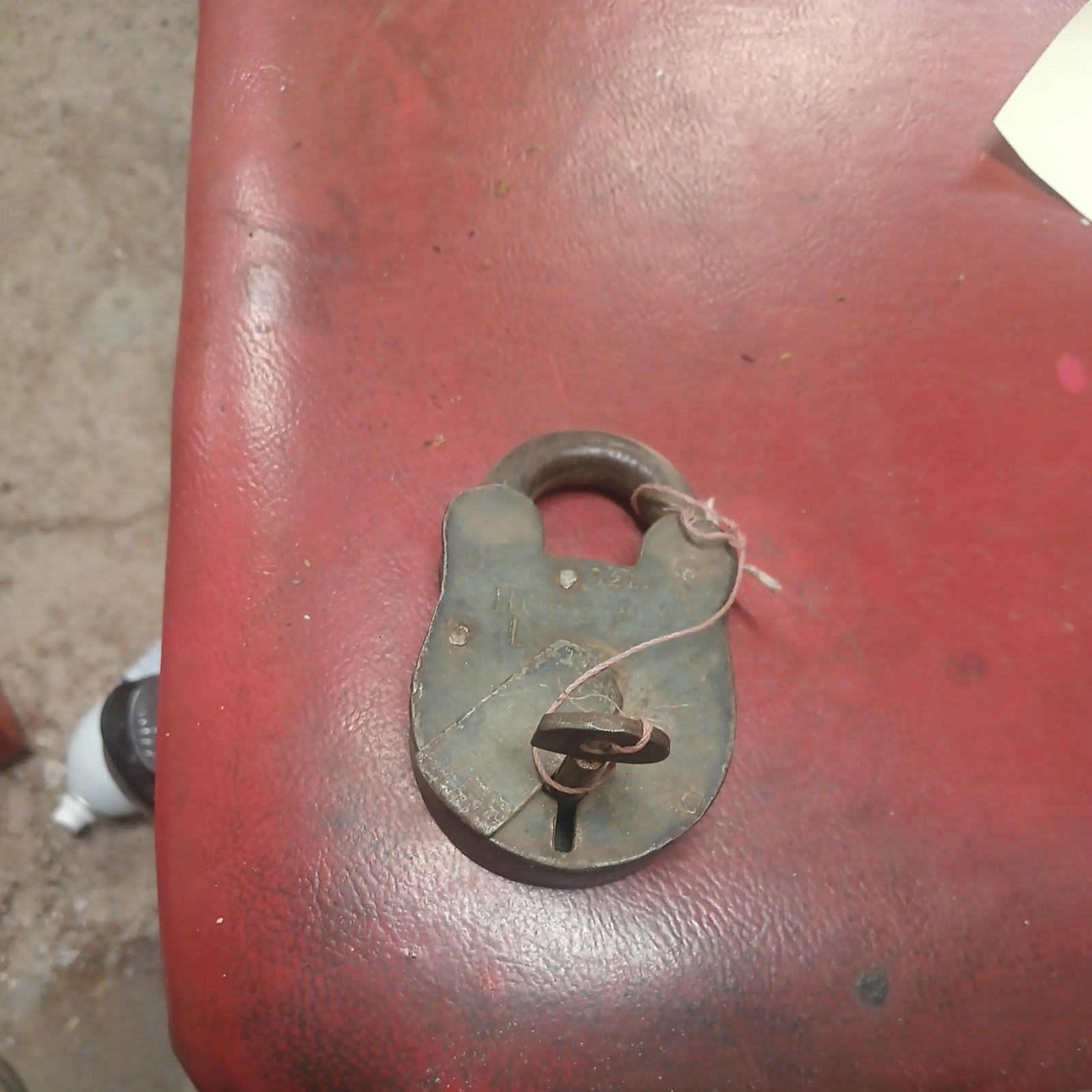 Vintage Antique Hobbs & Co. Padlock Lock With Key London Collectible 
