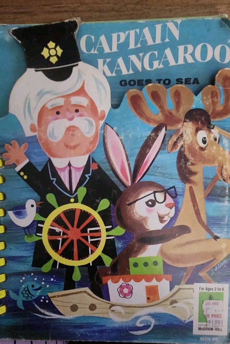 Vintage Captain Kangaroo Goes To Sea Picture Book