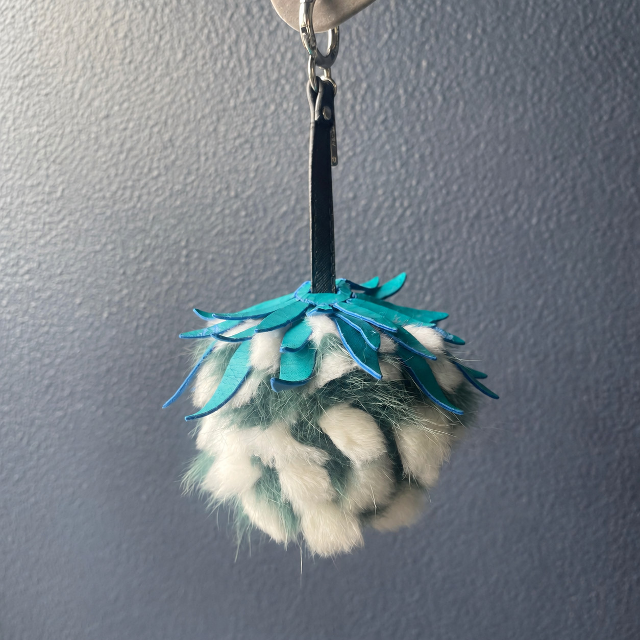 FENDI Pineapple Bag Charm Keychain Fruit Green Silver Hardware Popular Color FENDI Pineapple Bag Charm Keychain Fruit Green Silver Hardware Popular Color