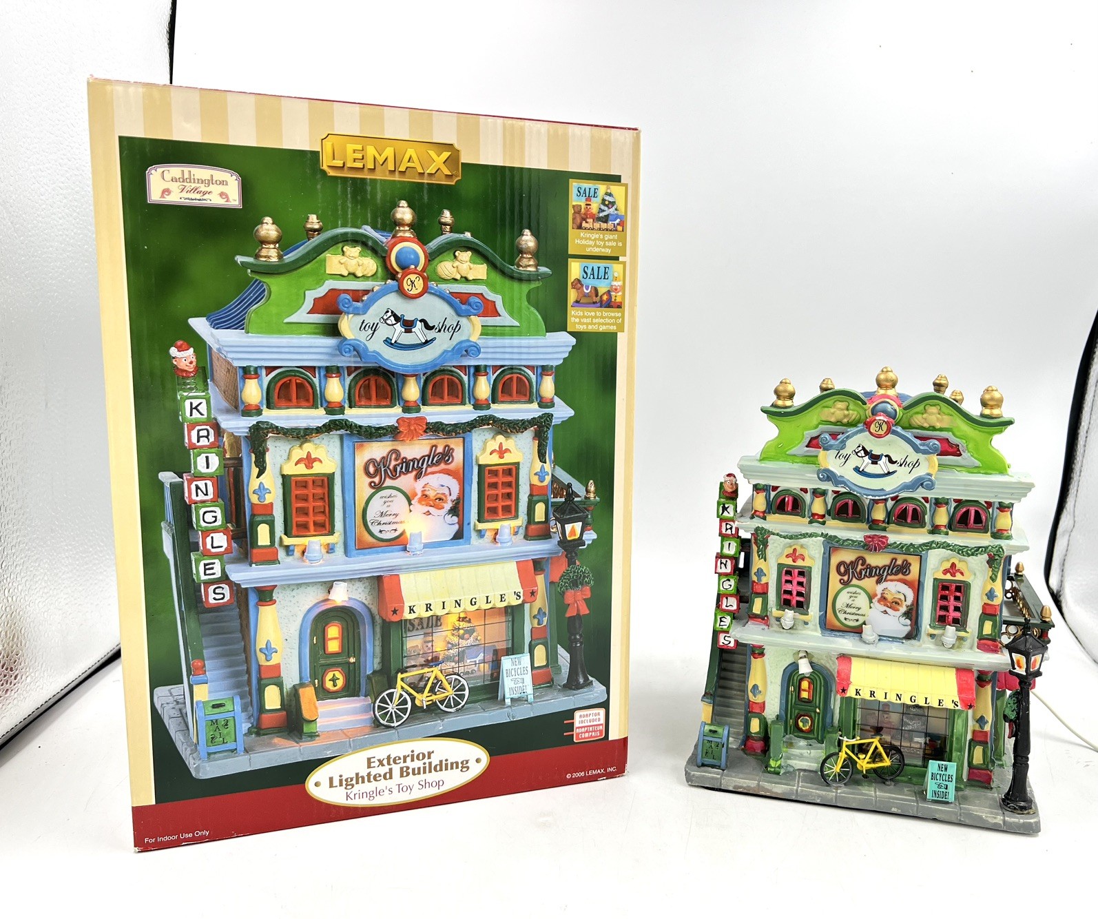Lemax Kringles Toy Shop Caddington Village 2006 Lighted Christmas Village W Box