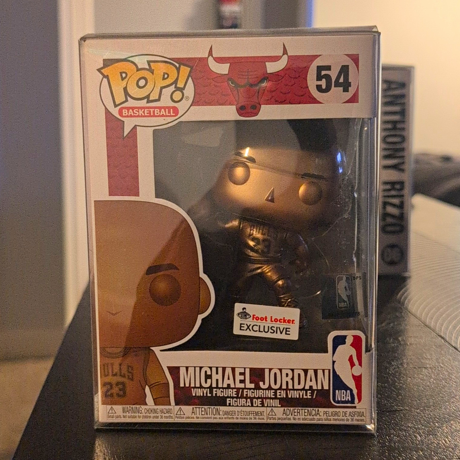 Funko Pop Vinyl: NBA - Michael Jordan (Gold, Foot Locker Exclusive) #54