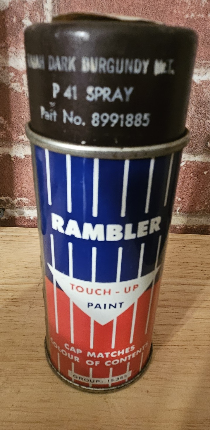 VINTAGE AMC AMERICAN MOTORS RAMBLER CAR TOUCH UP TIN PAINT CAN