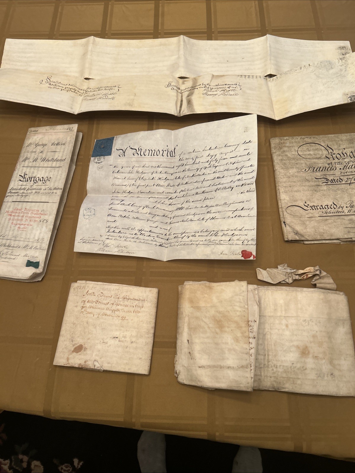Rare Documents From The 1800s Mortgage, Probate & Other Court Documents From Eng