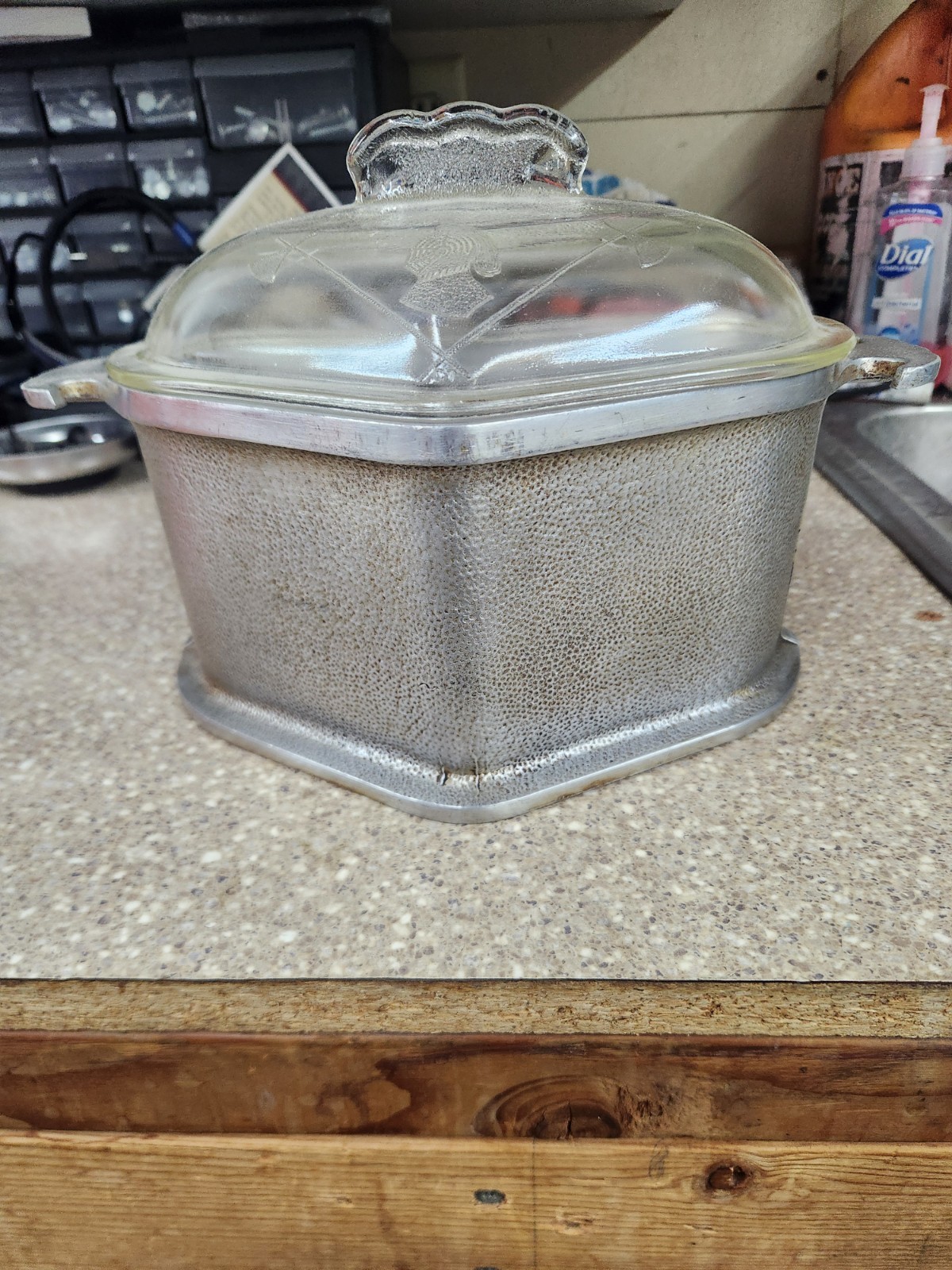 Vintage Guardian Service Triangle Pot Glass Lid 