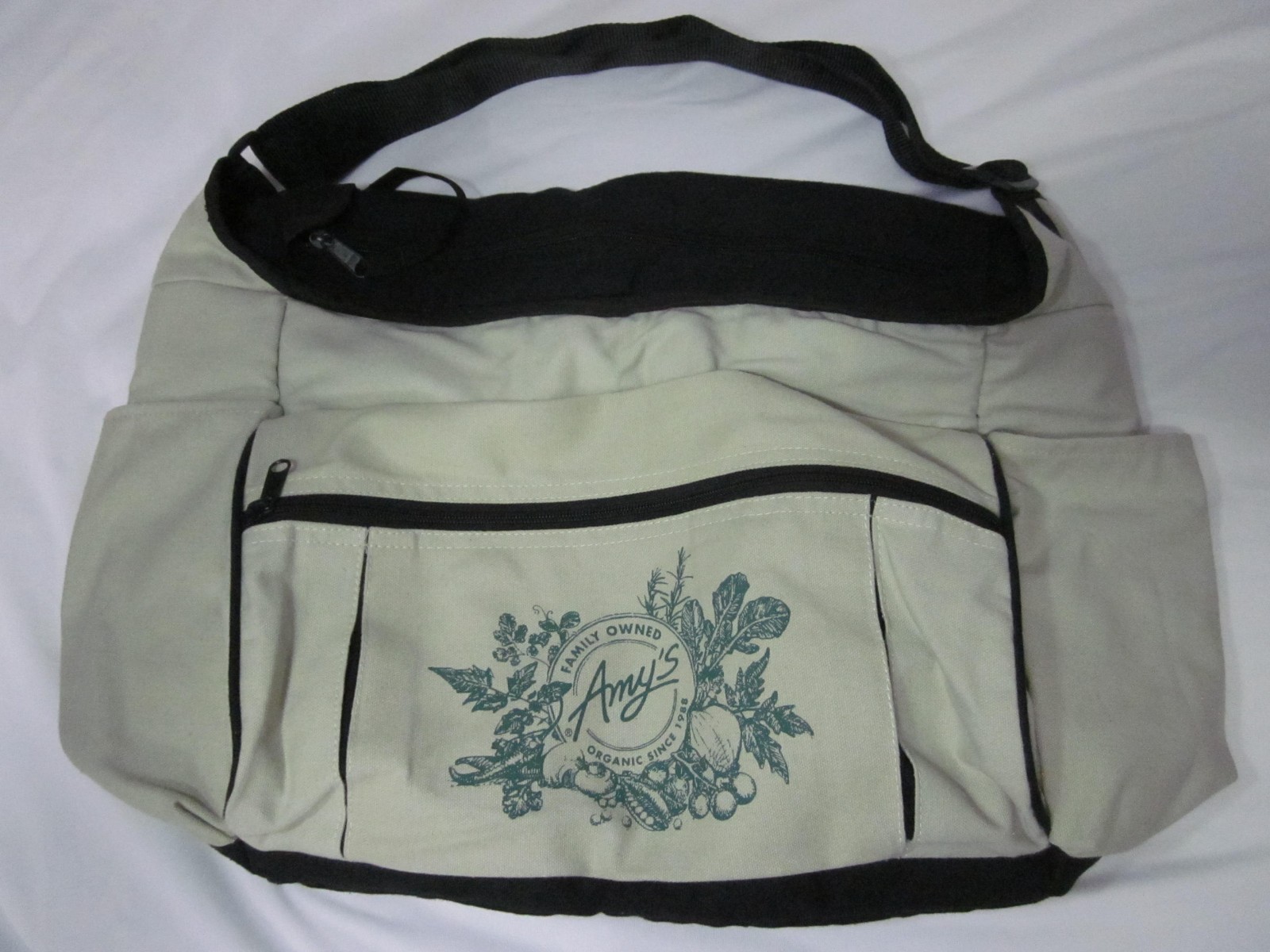 Amy\'s Kitchen Insulated Lunch Bag Tote Dual Compartment Rare Promo Swag New
