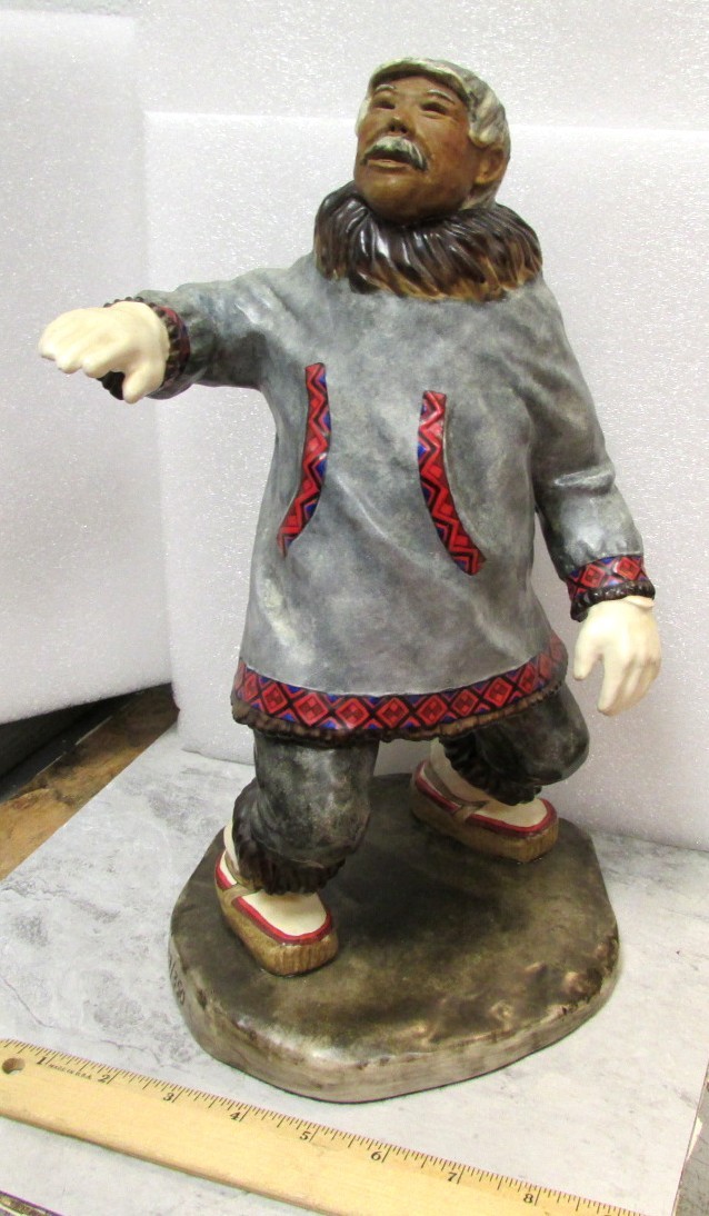 THE RAREST vintage C Alan Johnson signed ceramic Figure 1983, Kakairnok 47/350