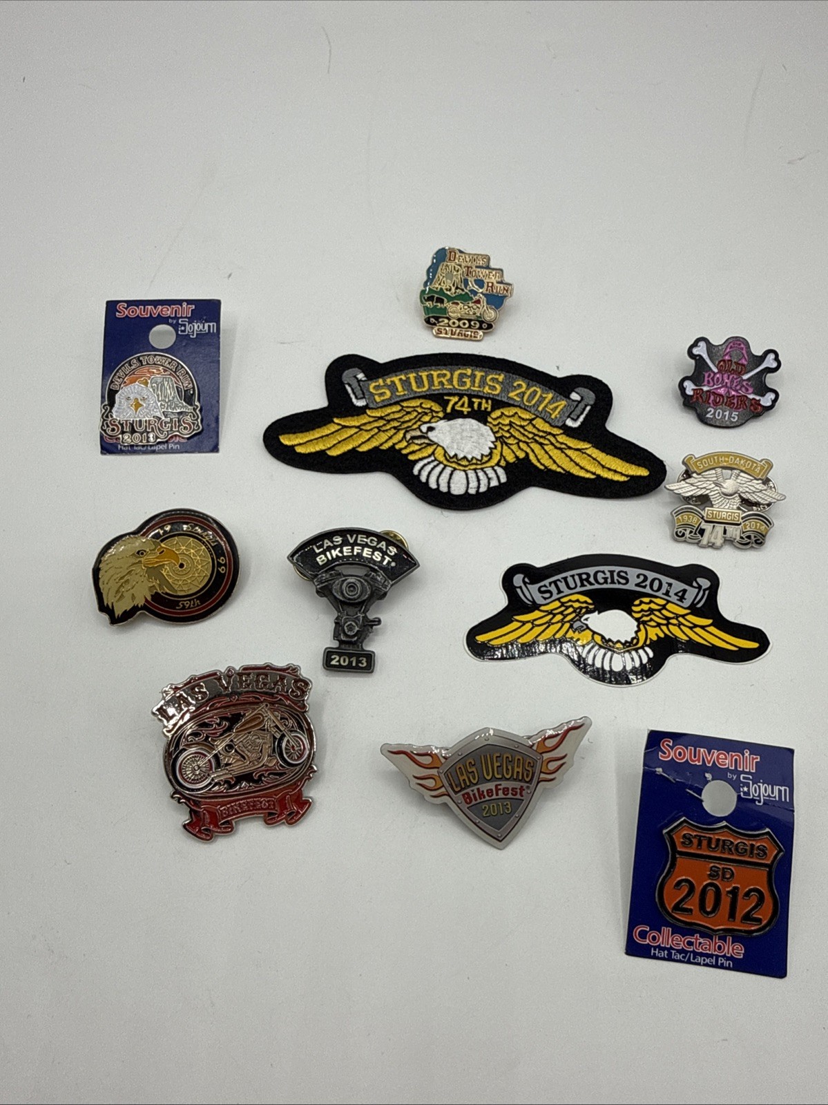 Vintage Harley HOG Sturgis Rally Pin Lot 1999 - 2013 Biker Collector Mixed Patch Vintage Harley HOG Sturgis Rally Pin Lot 1999 - 2013 Biker Collector Mixed Patch