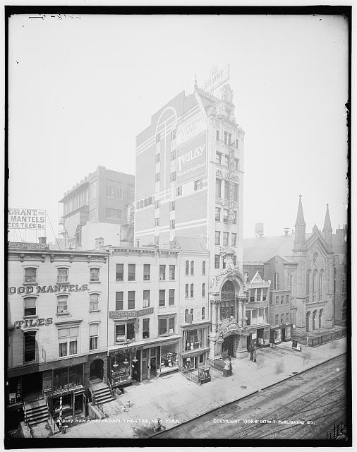 Photo:New York NY New Amsterdam Theatre 1900s Broadway Theater Street View
