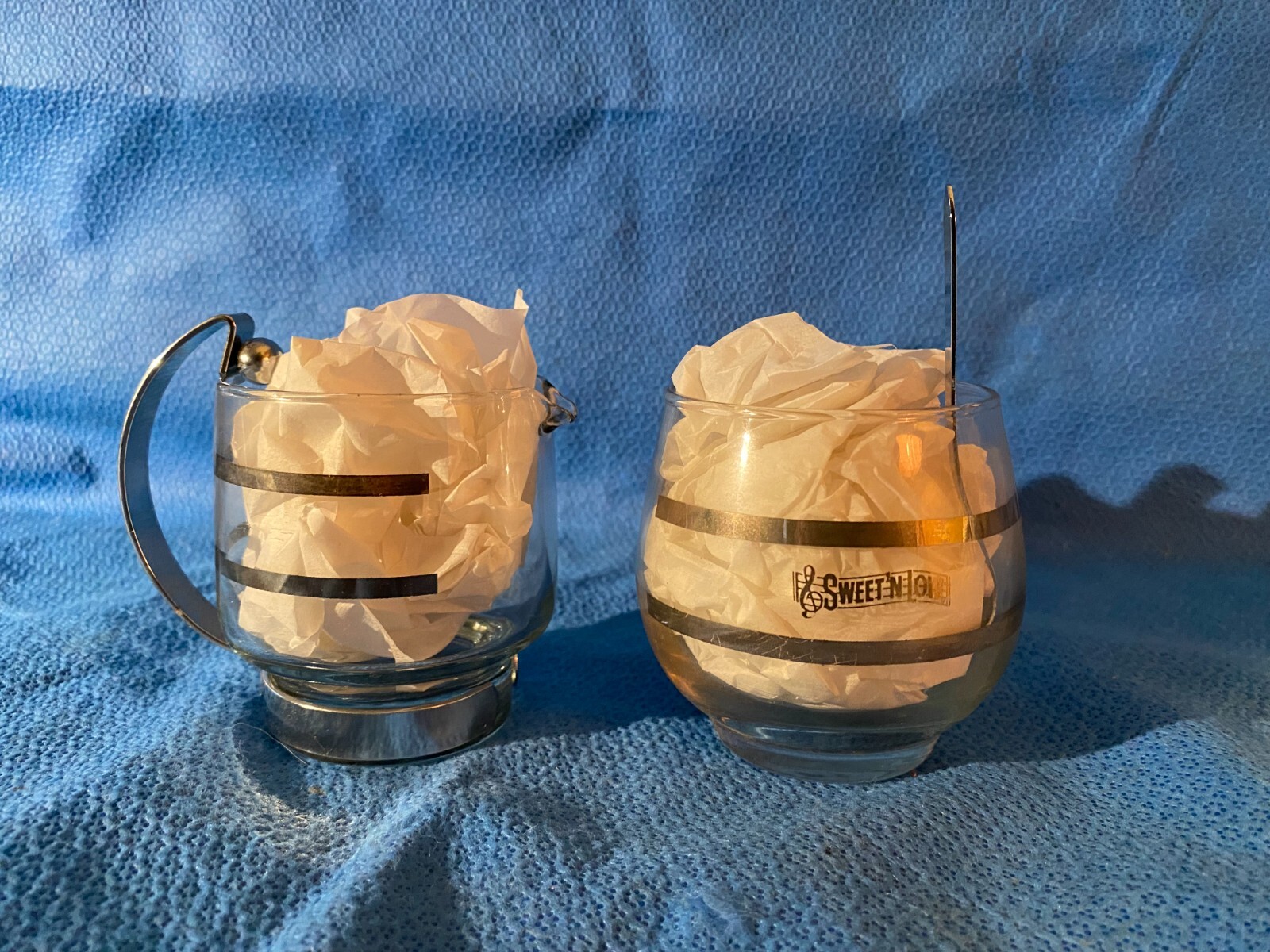 Vintage Sweet n Low Sugar Bowl and Creamer Set