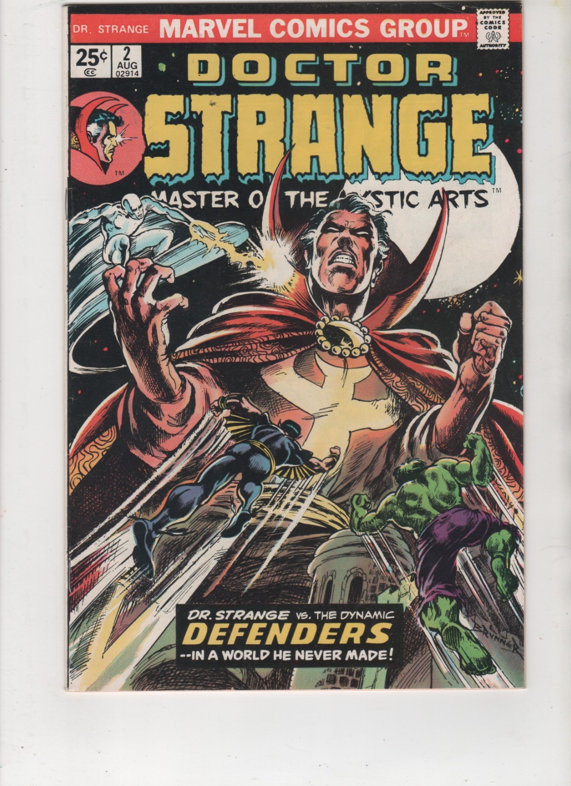 Doctor Strange #2, Brunner Cover & Art, MVS Intact, WP, FN/VF 7.0,1st Print,1974 Doctor Strange #2, Brunner Cover & Art, MVS Intact, WP, FN/VF 7.0,1st Print,1974