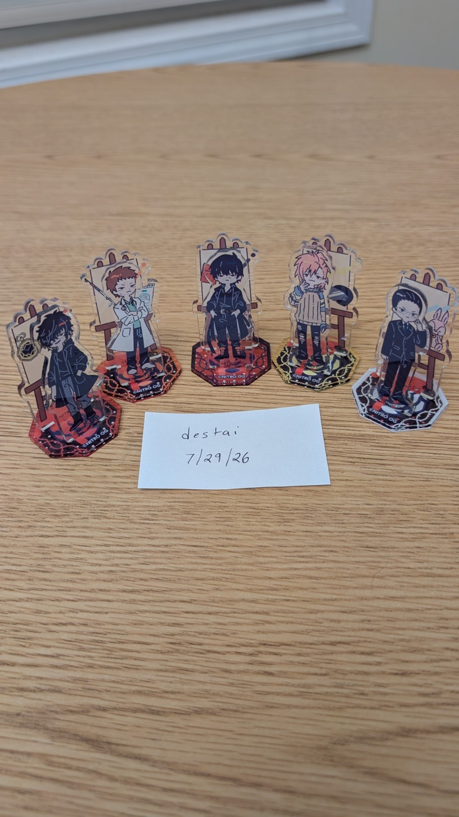 Set of 5 Acrylic Stands Slow Damage Nitro CHiRAL