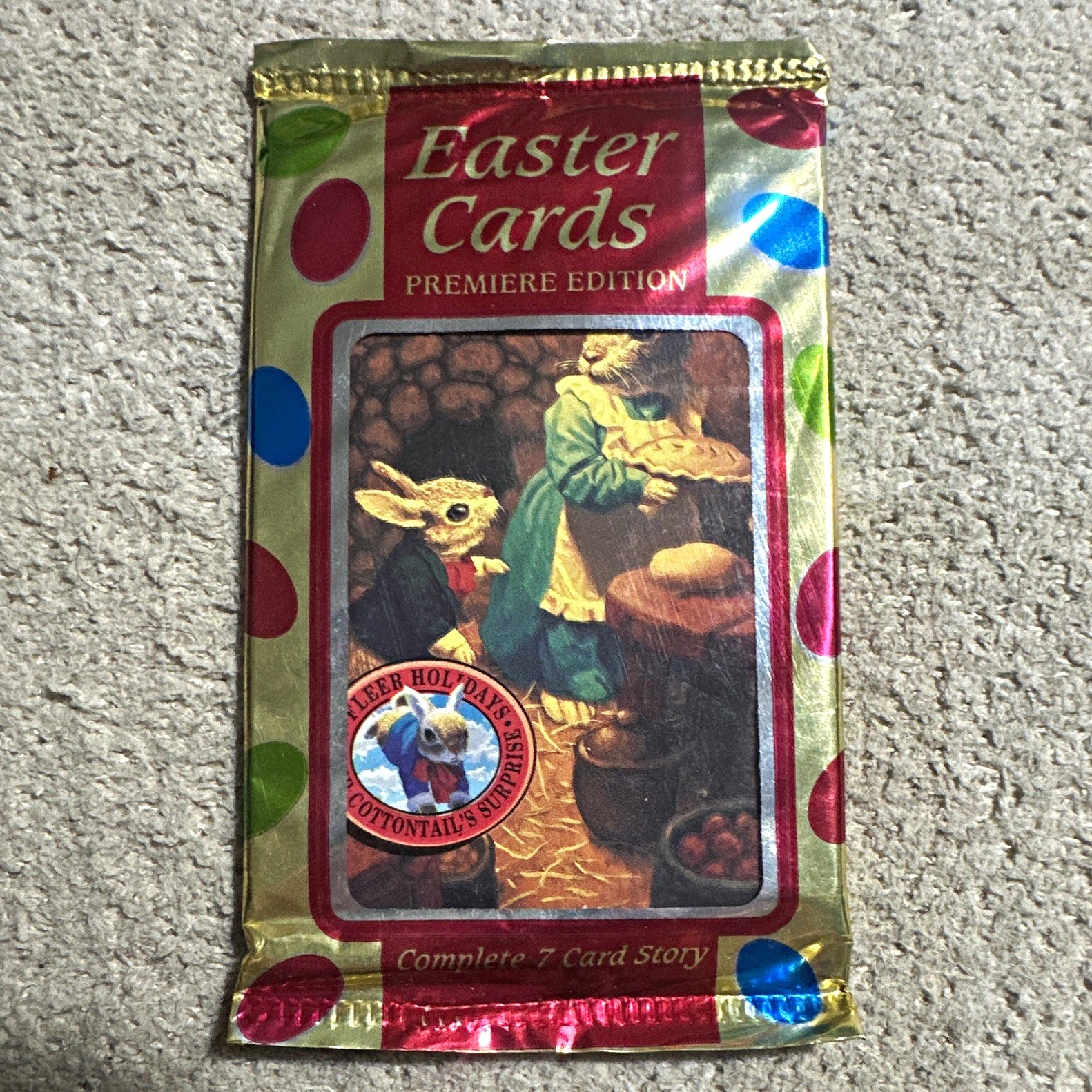 Fleer 1995 Easter Cards Premiere Edition Cottontail's Surprise Pack - 7 Cards LE