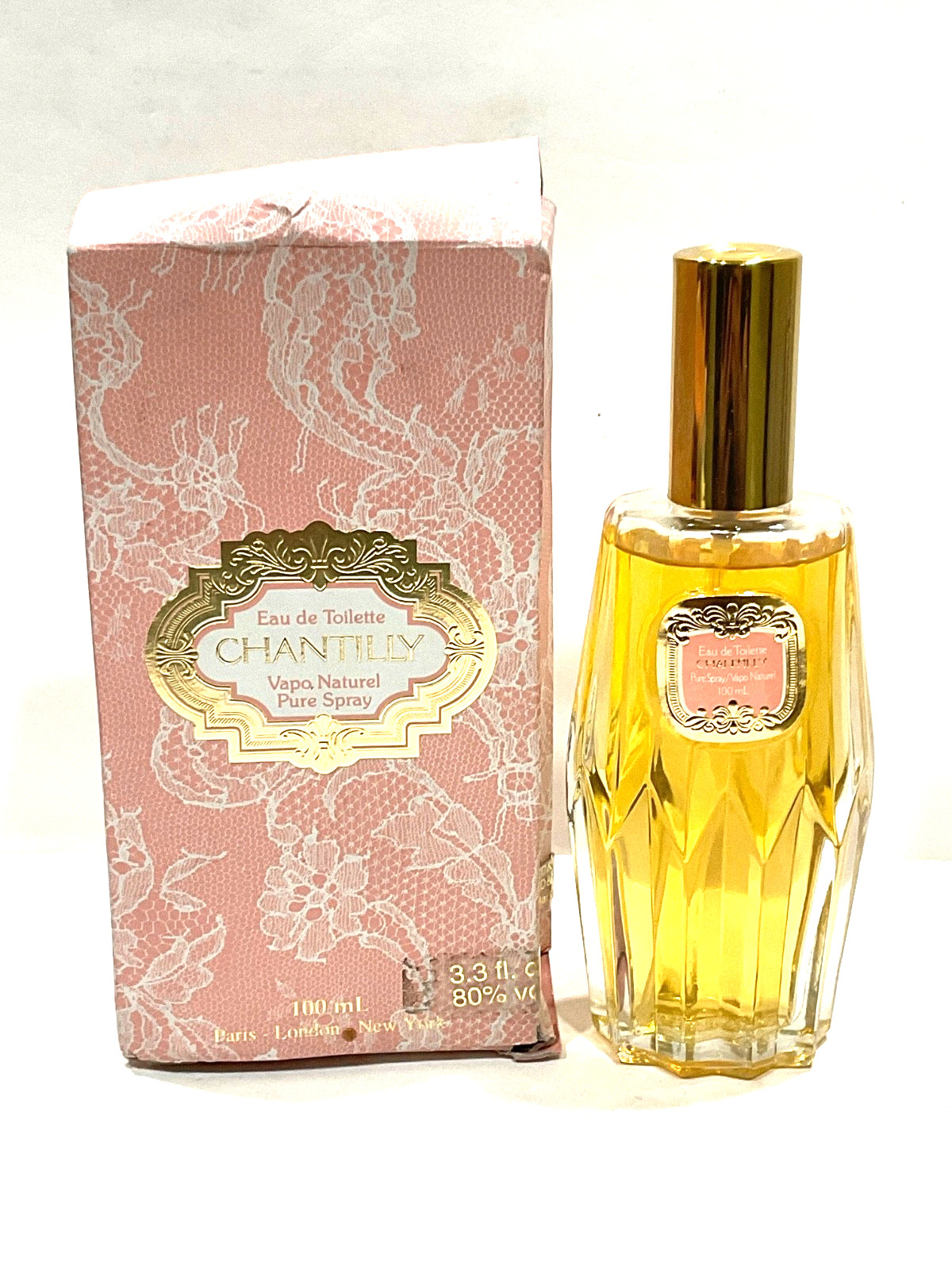 Vintage Chantilly EDt Spray by Houbigant 100ml 3.3 oz New damage box Vintage Chantilly EDt Spray by Houbigant 100ml 3.3 oz New damage box