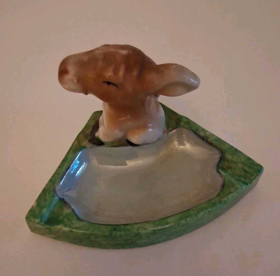 VTG Marked  Japan Novelty Donkey Ashtray Trinket Dish