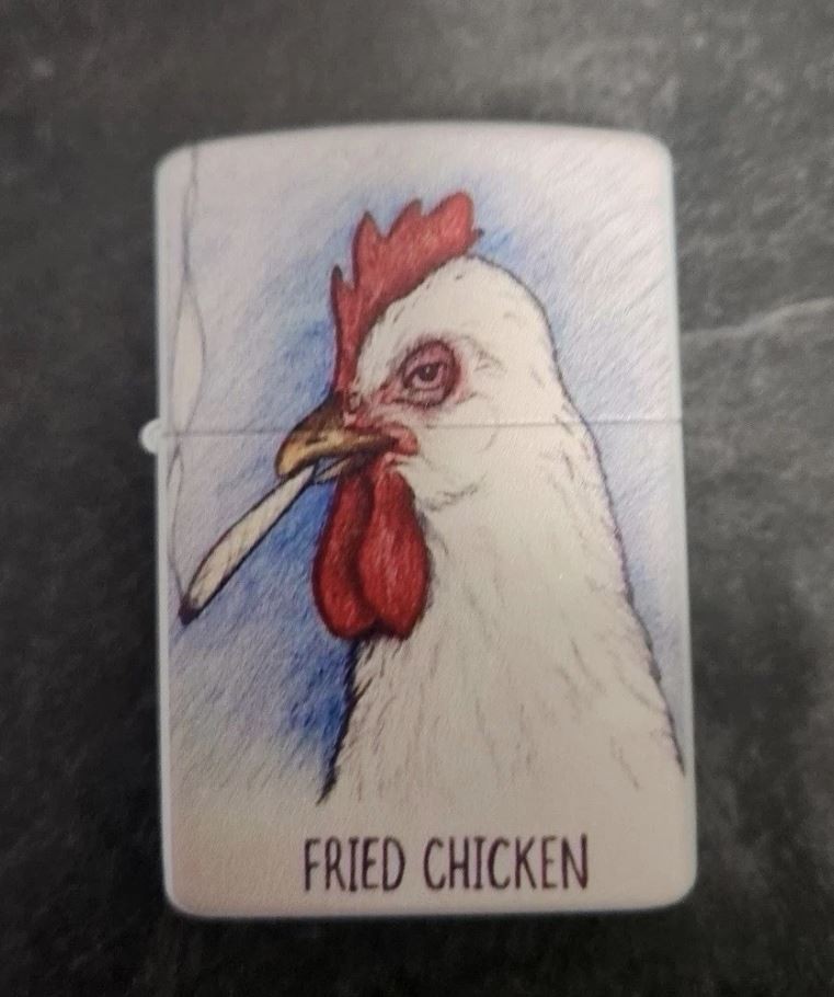 Fried Chicken Smoking Rooster Novelty Flip Top Lighter Windproof Novelty Funny