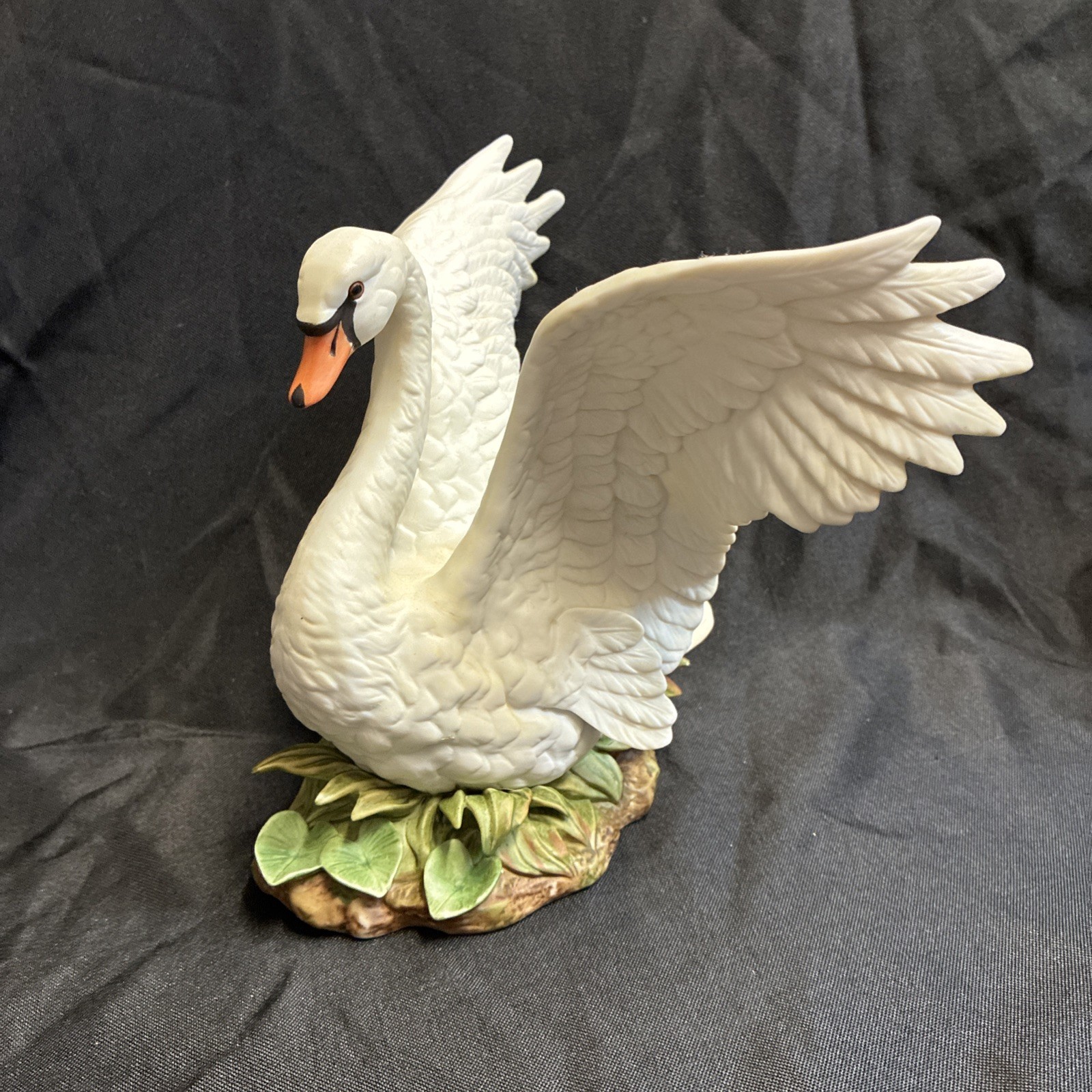 Vintage Homco Masterpiece Porcelain Swan Figurine White Bird Mexico 1987