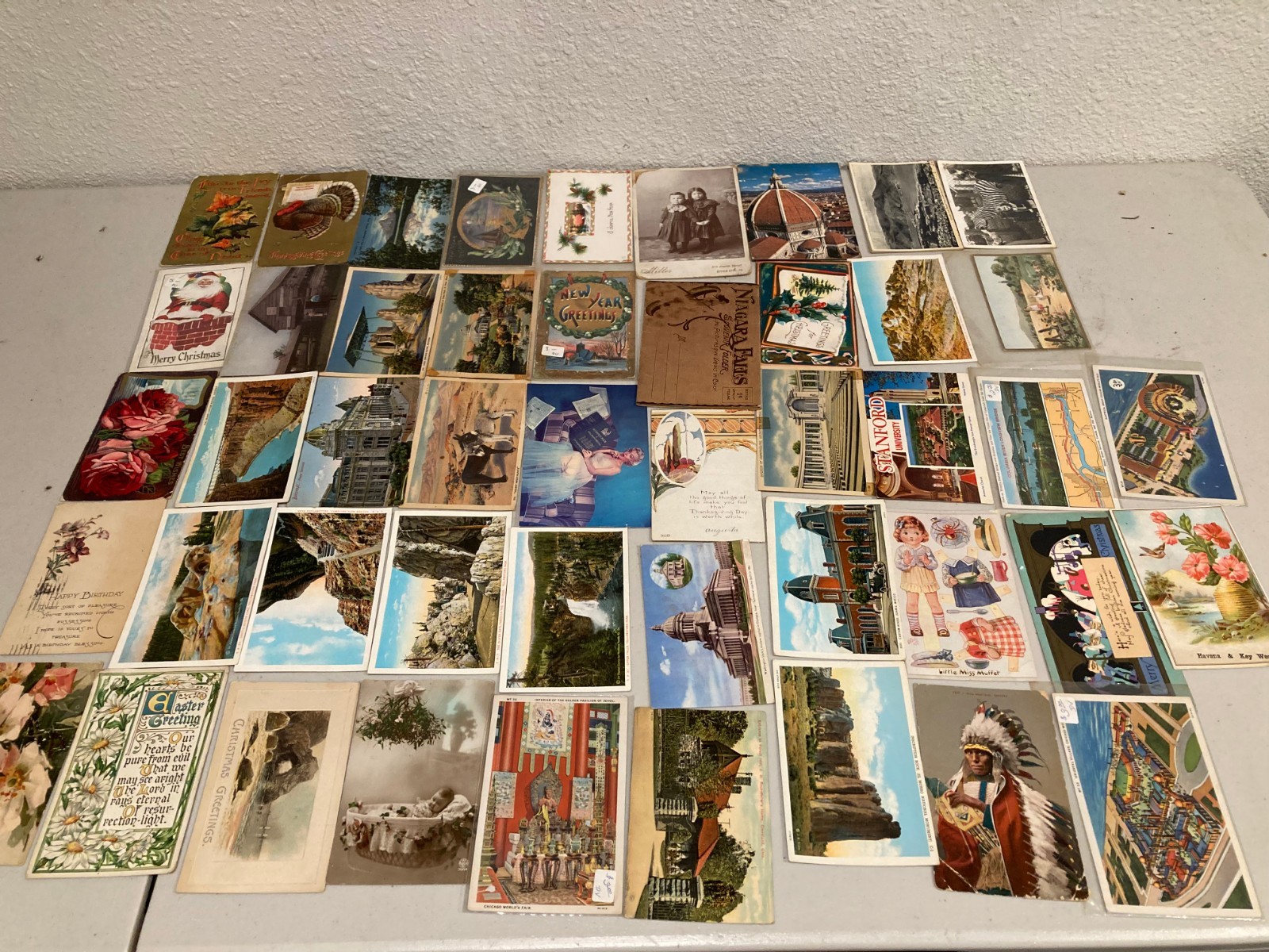 Vintage Scenic Postcards, 47 Lot, Used & Unused, 1900s-1950s Vintage Scenic Postcards, 47 Lot, Used & Unused, 1900s-1950s