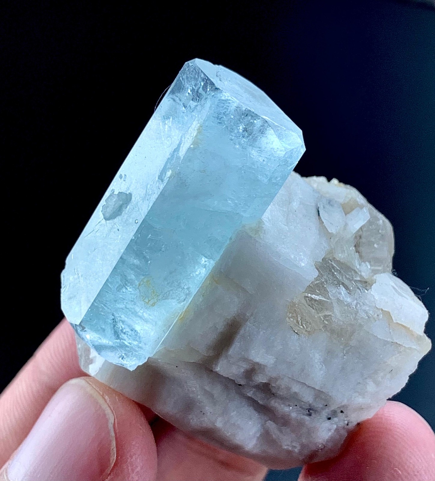 246 Carat Aquamarine Crystal Specimen From Skardu Pakistan