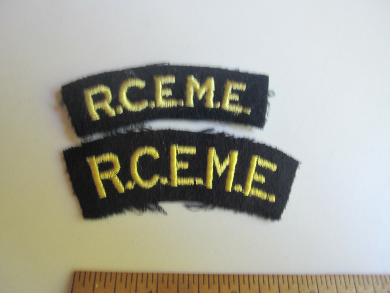 Vintage Pair of R.C.E.M.E. Collectable Patch BIS Vintage Pair of R.C.E.M.E. Collectable Patch BIS