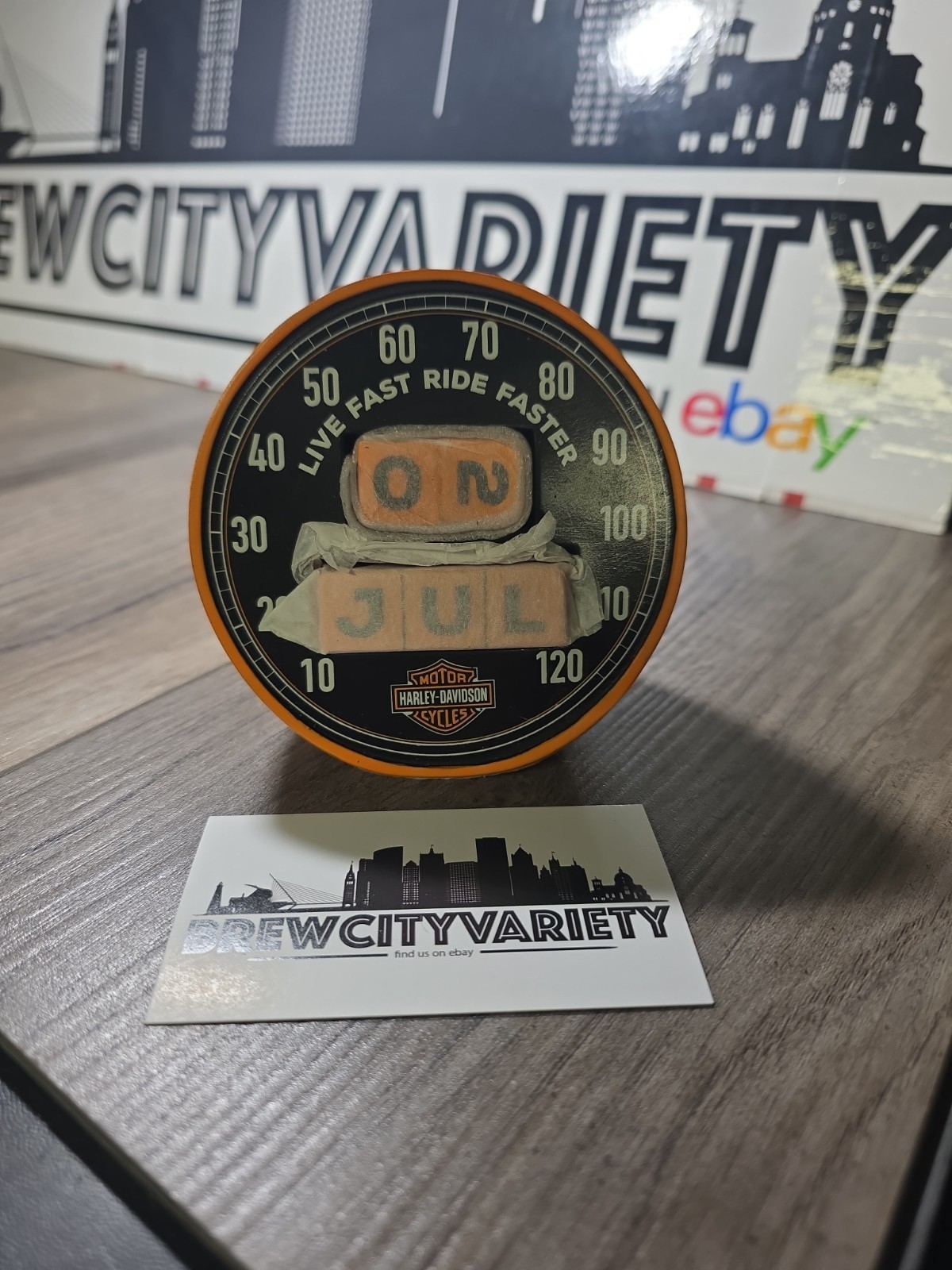 Harley Davidson Perpetual Calendar Speedometer Style from Hallmark 2015
