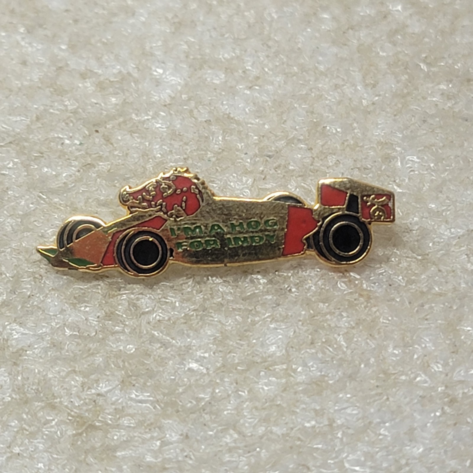I’m A Hog For Indy Shriners Racing Lapel Pin Masonic Fraternal Collectible