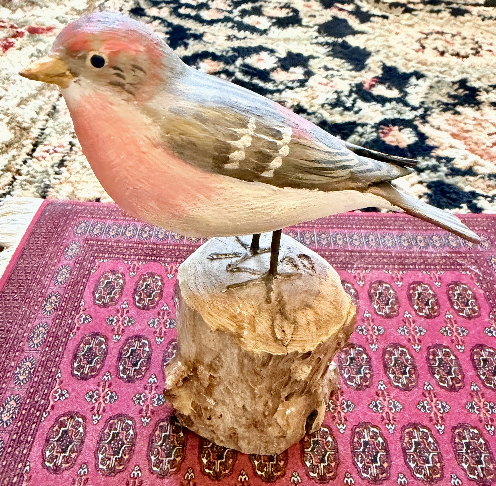 Original Peter Peltz hand carved Purple Finch - Pristine condition