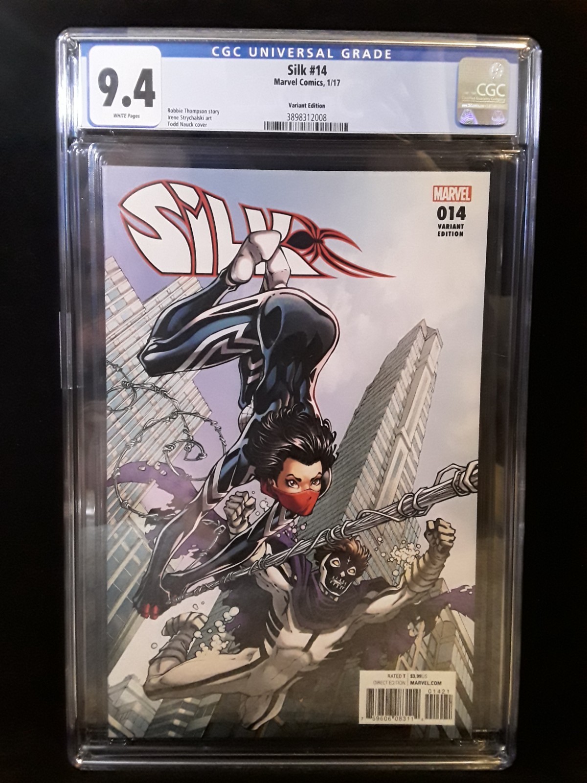 Silk # 14 1:25 Todd Nauck Variant NM SUPER RARE CGC 9.4 Marvel SpiderMan Silk # 14 1:25 Todd Nauck Variant NM SUPER RARE CGC 9.4 Marvel SpiderMan