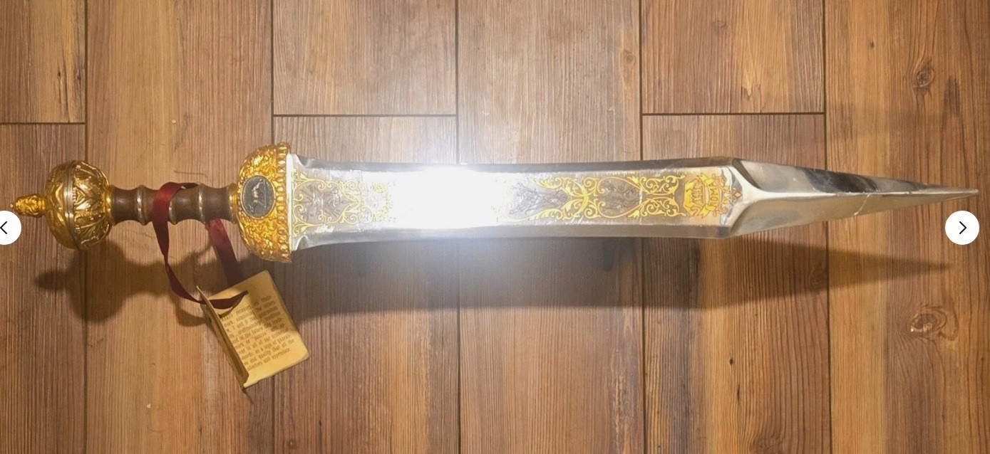 Authentic Marto Toledo Julius Caesar Roman Gladius Sword Crafted in Spain No Tag
