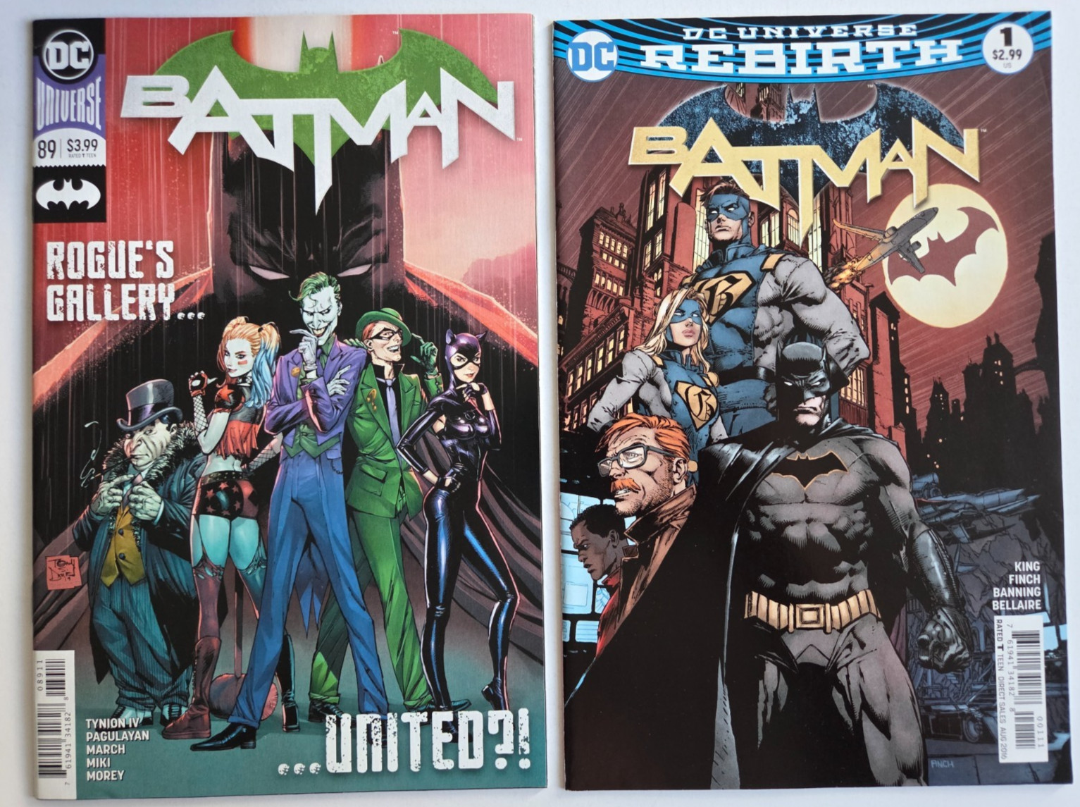 BATMAN #1-100 (2016) DC REBIRTH 1ST  PUNCHLINE 1ST DESIGNER COMPLETE RUN+BONUS