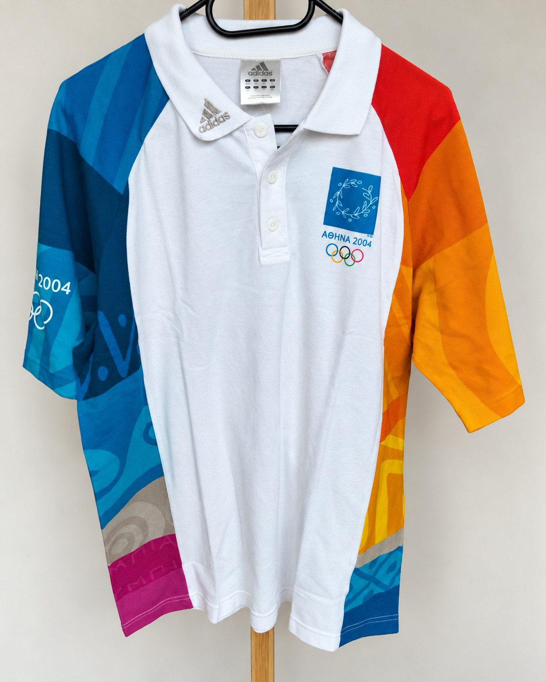 Adidas Athens 2004 Olympics Polo Shirt NWT Mens M 180 Rare Official Vintage