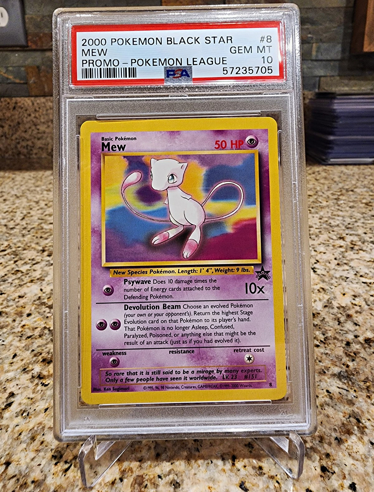 Pokémon 2000 Black Star Promo Mew #8 PSA 10 Gem Mint English 57235705