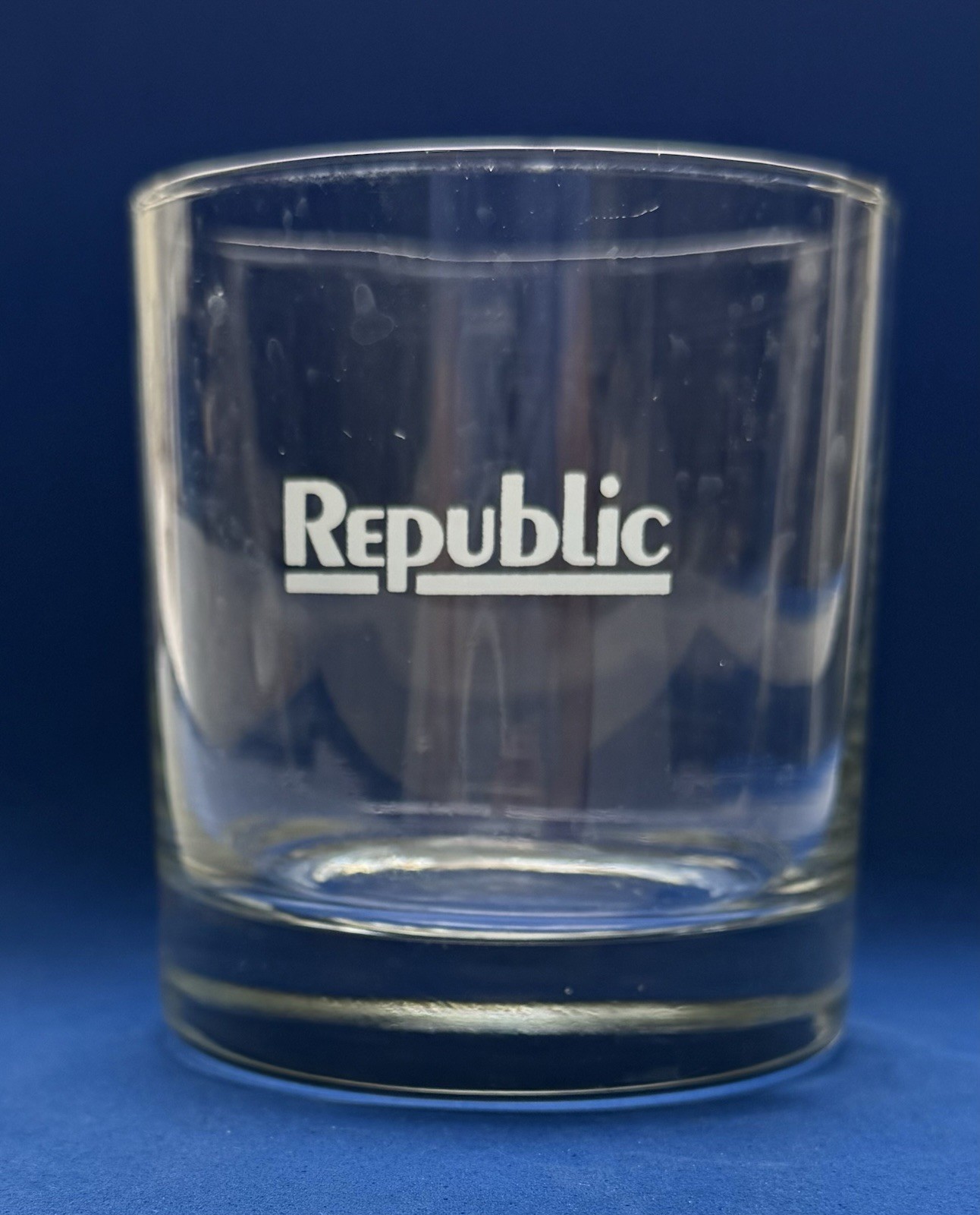 Republic Airlines Rocks Glass