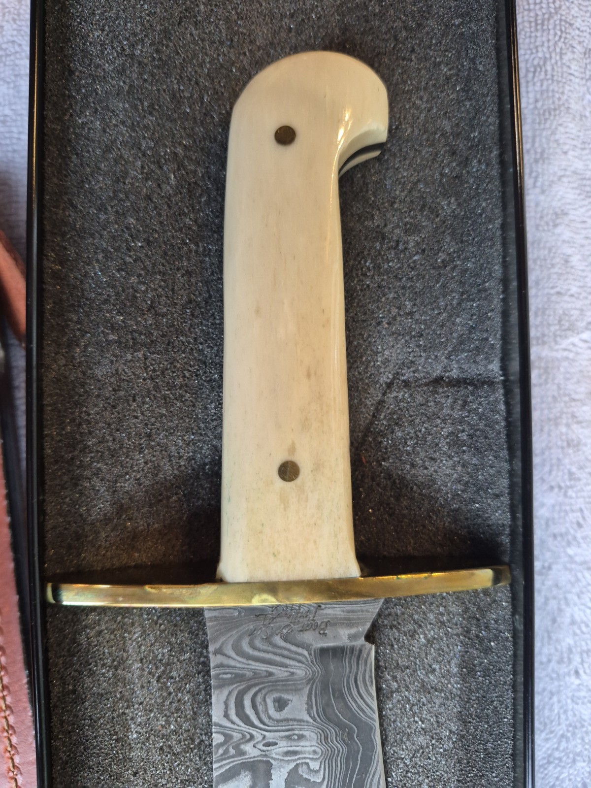 Bear & Sons Damascus 12 Inch Knife