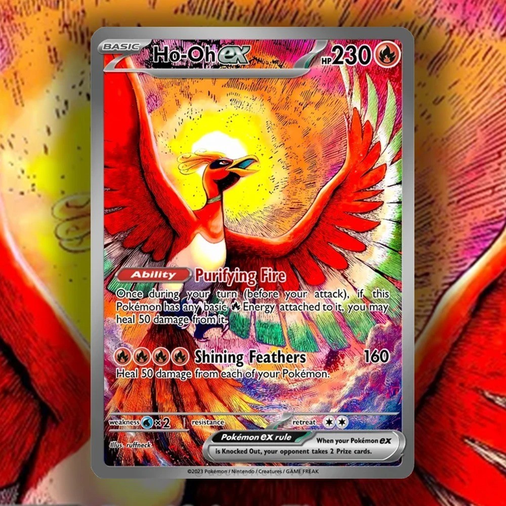 TCG P CUSTOM Homemade Ho-Oh Wicked Card