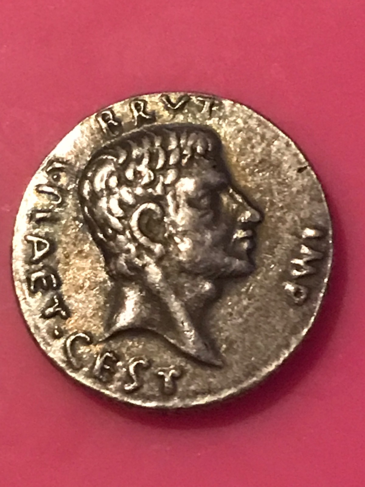 Roman Brutus Eid Mar two Daggers Liberty Cup Denarius denier Coin Show and tell