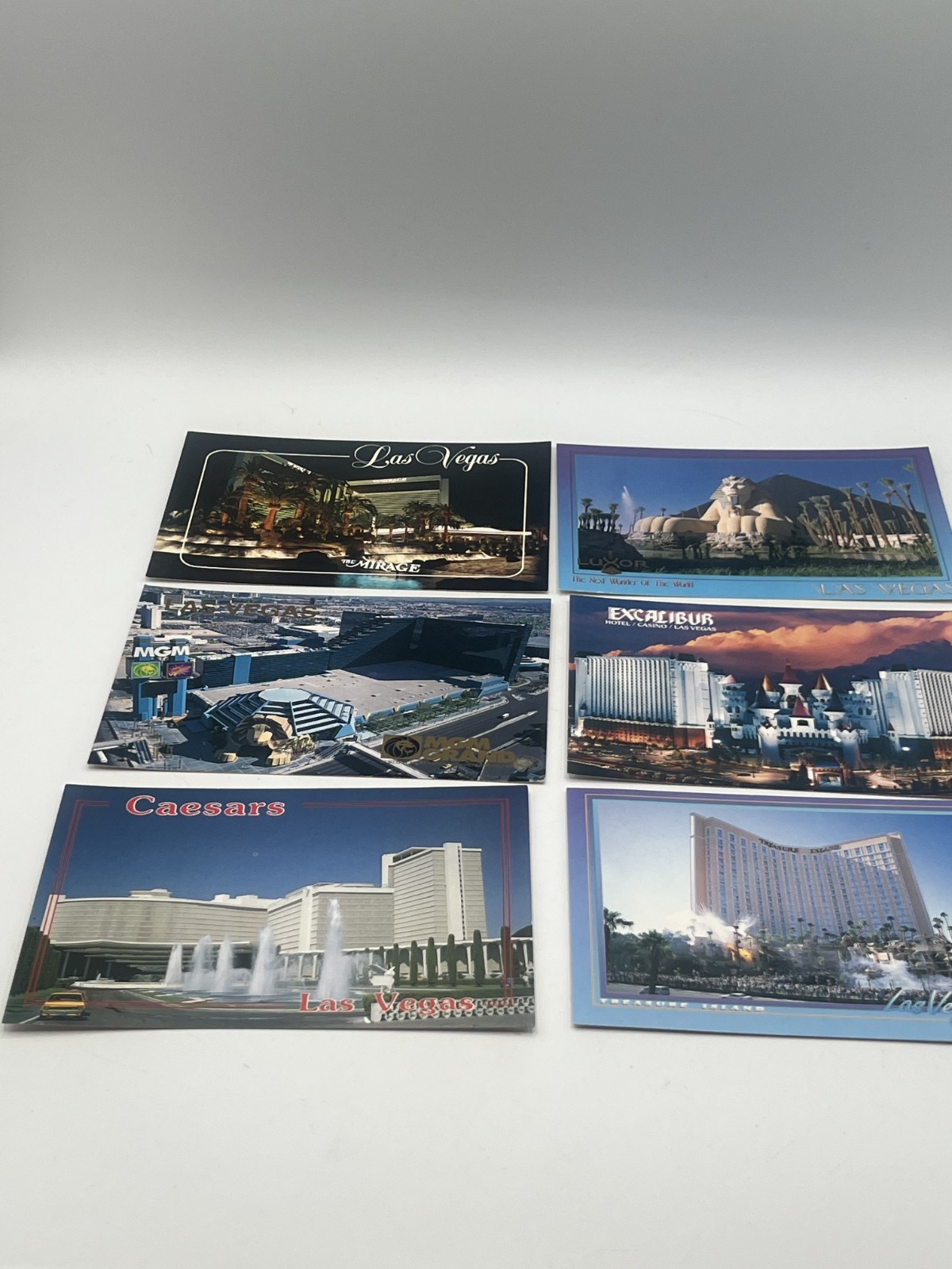 1993 VTG, 6 x LAS VEGAS POSTCARDS 1993 VTG, 6 x LAS VEGAS POSTCARDS