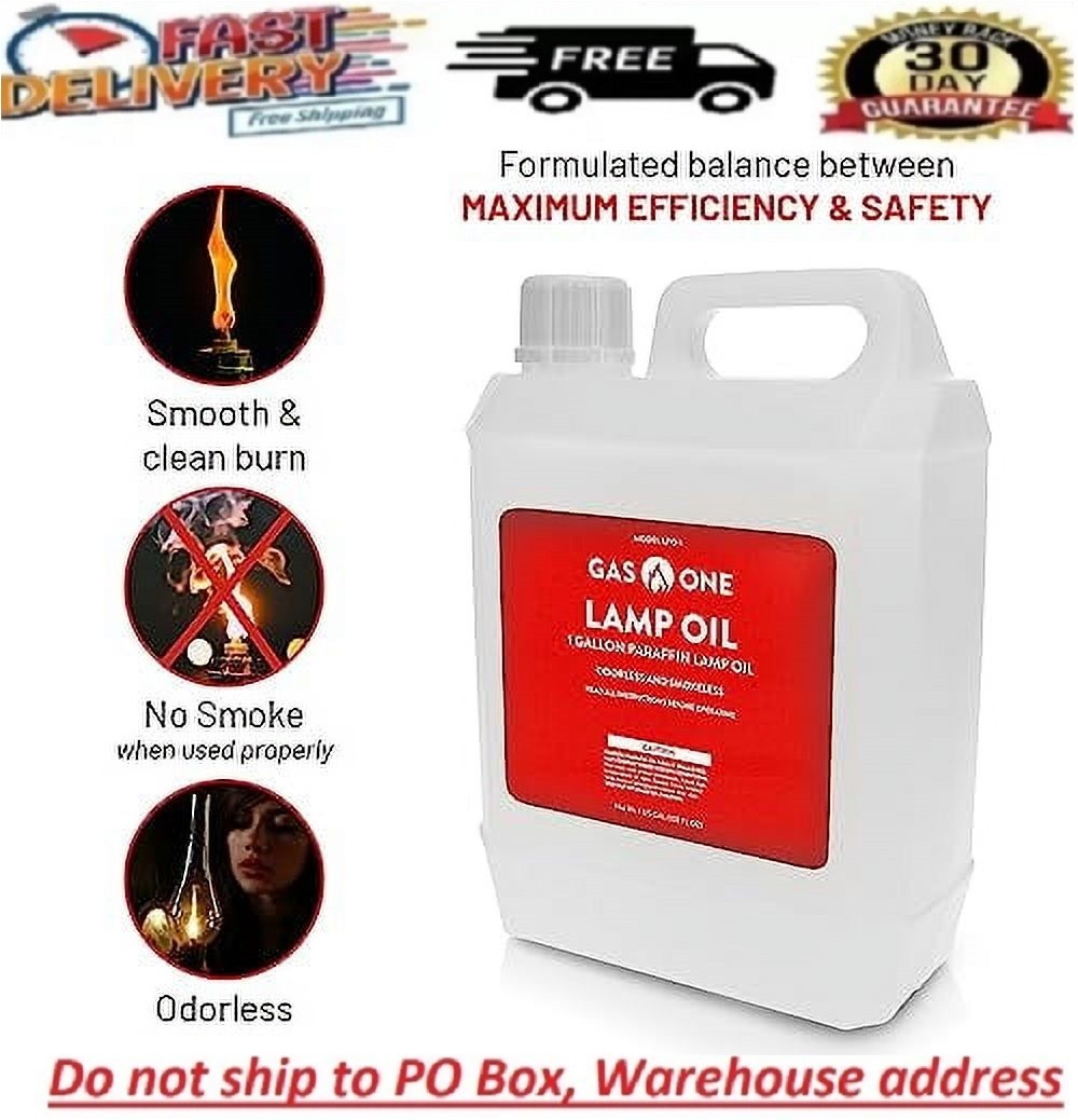Liquid Paraffin Lamp Oil - 1 Gallon (128 oz) Clear - Multifunctional, Odorless