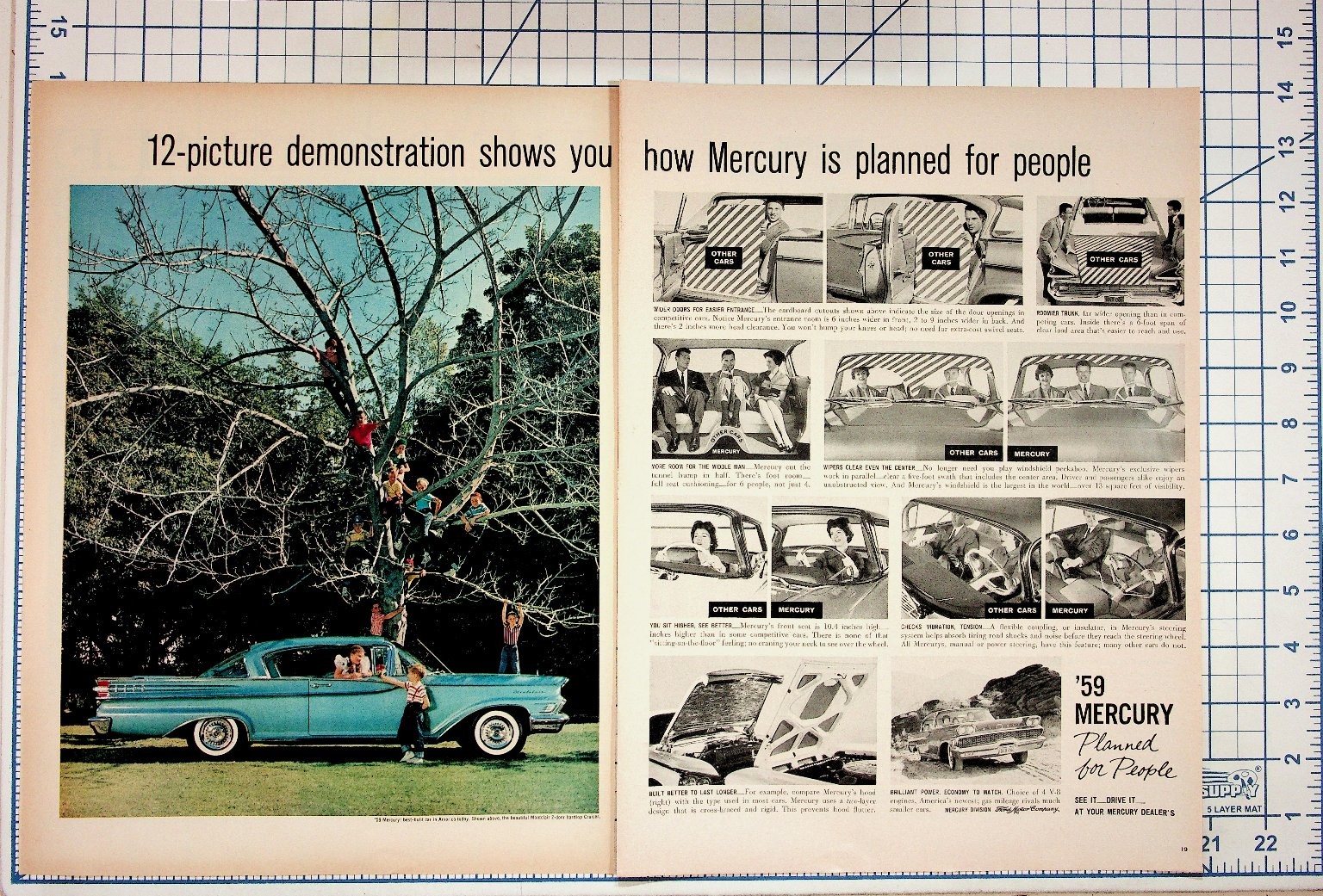 1959 Mercury Car Vintage Magazine Ad Original Ephemera Auto Advertisement
