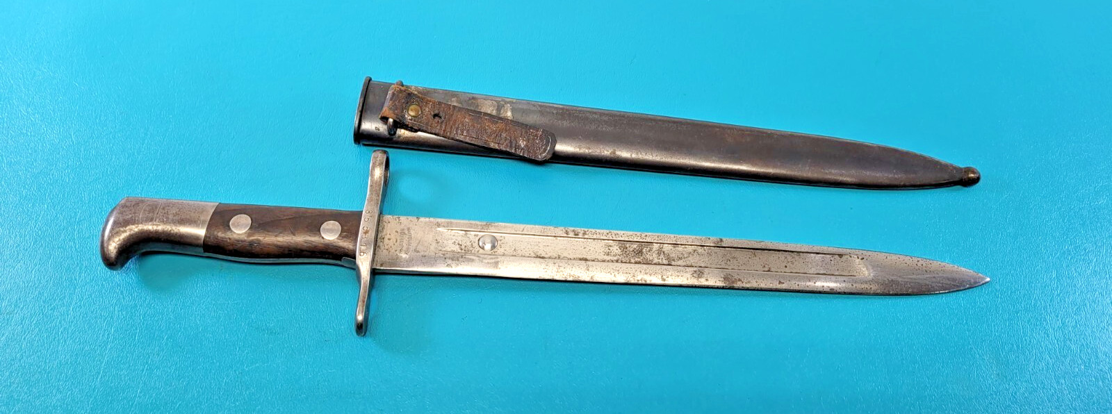 Scarce Swiss Model 1889 /99 Schmidt-Rubin Rifle Bayonet Locking Rivet Blade TR30 Scarce Swiss Model 1889 /99 Schmidt-Rubin Rifle Bayonet Locking Rivet Blade TR30