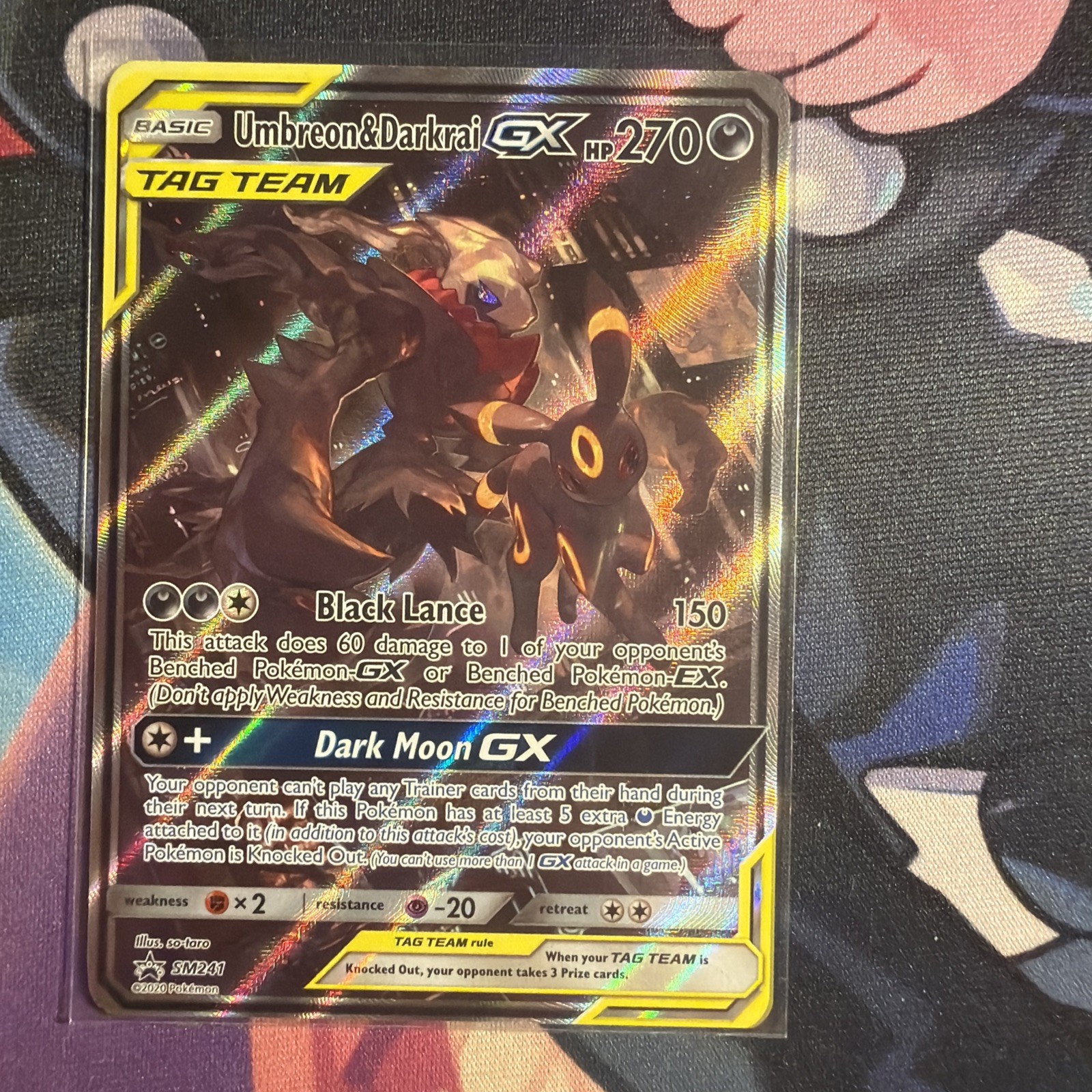 Pokémon TCG Umbreon & Darkrai GX Black Star Promo Tag Team SM241