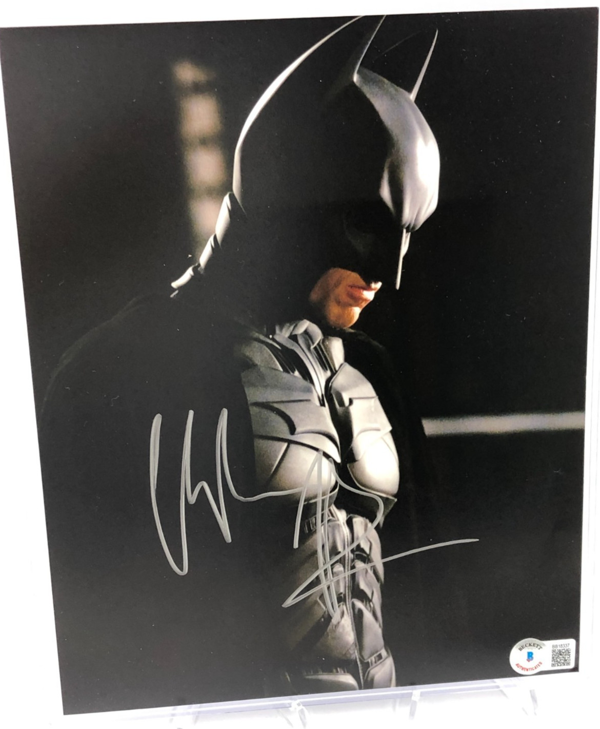 CHRISTIAN BALE AUTO PHOTO 8x10